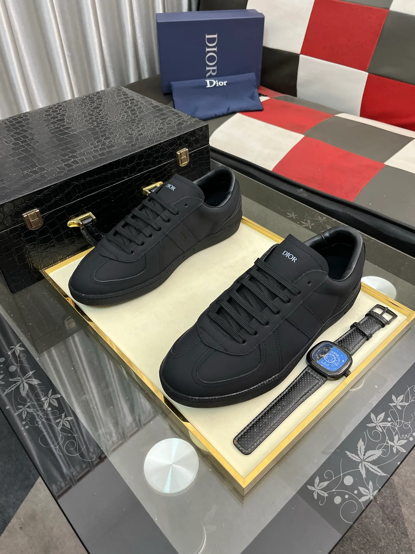 Men's Men's Shoes 💰400⌚️⌚️《Dior DIOR*》The latest and most popular casual shoes, top brand [seduce] luxury~purchase, top~quality. [Strong] The upper is made of imported breathable cowhide with material ➕ breathable sheepskin feet (•) and fine workmanship. Original stylish and stylish soft rubber wear-resistant outsole, light and comfortable on the foot, size: 38-443️⃣colors available